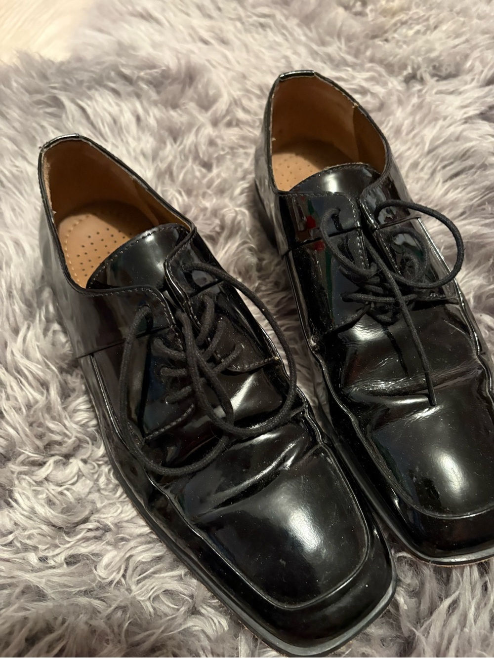 Men’s Leather Black Patent Dress Shoes